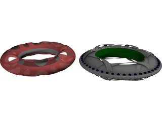 Custom Jewelry Chain Links 3D Model preview