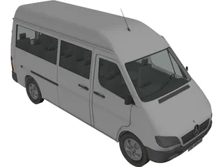 Mercedes-Benz Sprinter 3D Model preview