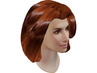 Head Sandra Bullock 3D Model preview