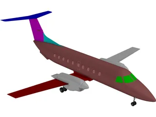 Embraer EMB 120 Brasilia 3D Model preview