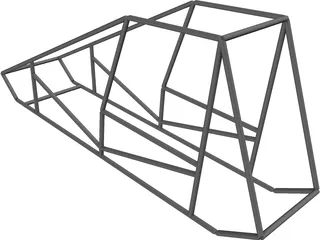 Sprint Car Chassis Base 3D Model preview