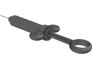 Hypodermic Styringe 3D Model preview