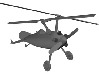 Autogyro Bushman 3D Model preview