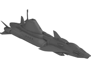 UFO Skydiver 3D Model preview
