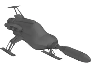 UFO Interceptor 3D Model preview