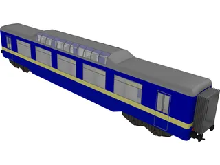 Train Personal Wagon 3D Model preview