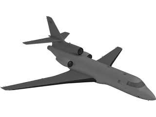 Dassault Falcon 50 3D Model preview