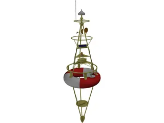 Harbor Buoy 3D Model preview