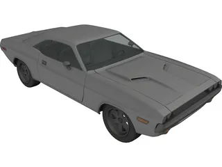 Dodge Challenger 3D Model preview