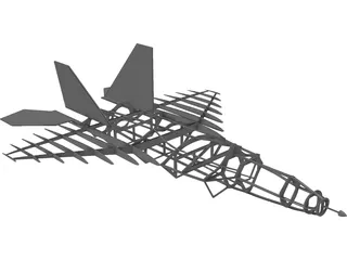 F-22 Raptor for Free Fly 3D Model preview