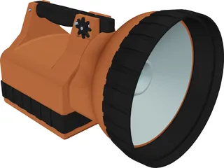 Rechargeable Torch 3D Model preview