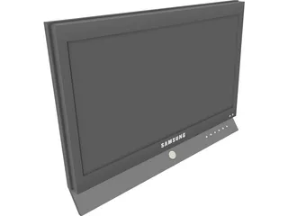 Samsung LCD TV 3D Model preview