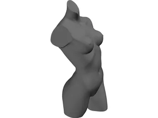Woman Statue 3D Model preview