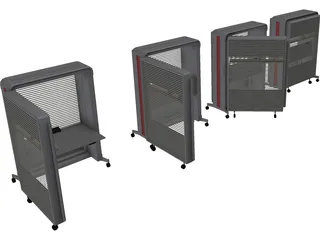 Mobile Stand 3D Model preview