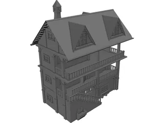 Rustic Home 3D Model preview