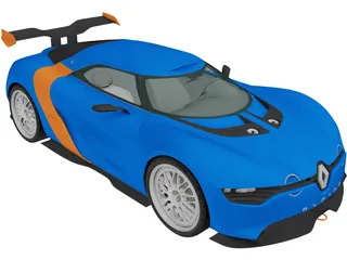 Renault Alpine A110-50 (2012) 3D Model preview