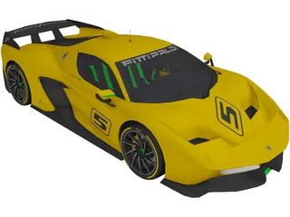 Fittipaldi EF7 Vision GT (2017) 3D Model preview