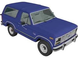 Ford Bronco (1982) 3D Model preview