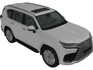 Lexus LX600 (2021) 3D Model preview