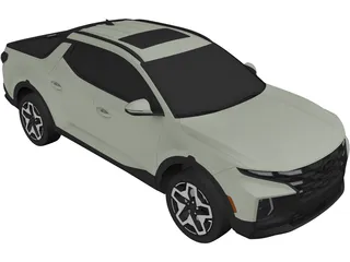 Hyundai Santa Cruz (2022) 3D Model preview