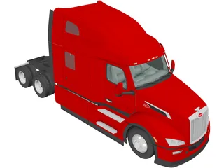 Peterbilt 579 SleeperCab (2021) 3D Model preview