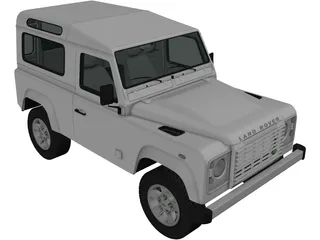 Land Rover Defender 90 (2011) 3D Model preview