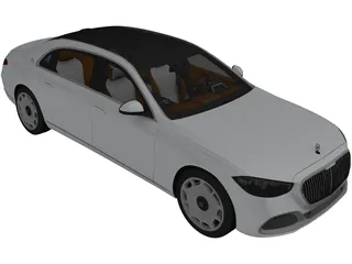Mercedes-Maybach S600 (2021) 3D Model preview