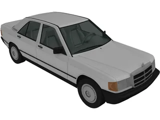 Mercedes-Benz 190 (1982) 3D Model preview