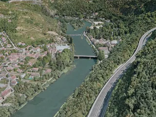 Besancon City, France (2021) 3D Model preview