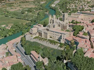 Beziers City, France (2021) 3D Model preview