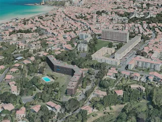 Biarritz City, France (2021) 3D Model preview