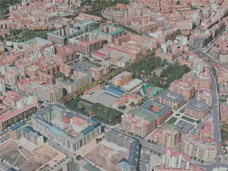 Leon City, Spain (2021) 3D Model preview