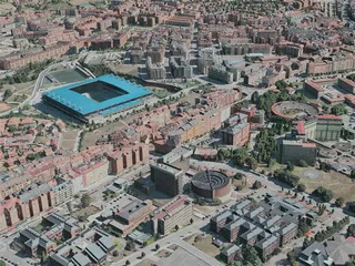 Oviedo City, Spain (2021) 3D Model preview