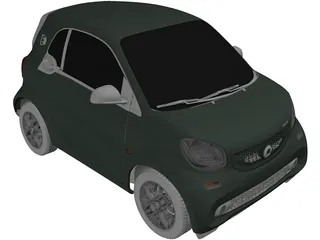 Smart EQ ForTwo (2017) 3D Model preview