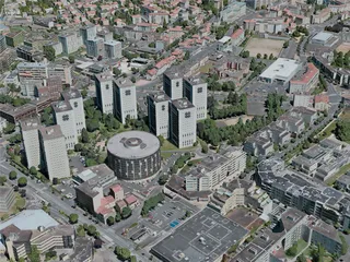 Clermont-Ferrand City, France (2021) 3D Model preview