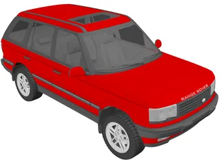 Range Rover II (1994) 3D Model preview