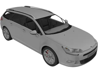 Citroen C5 Estate 3D Model preview