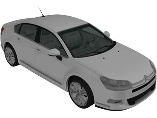 Citroen C5 Saloon (2011) 3D Model preview