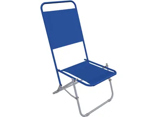 Folding Chair 3D Model preview