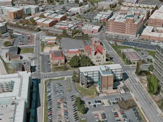 Durham City, USA (2021) 3D Model preview