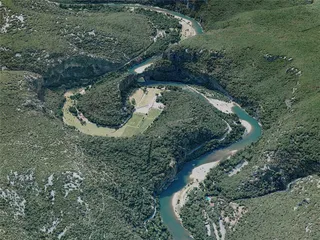 Gorges de l’Ardèche Canyon, France (2021) 3D Model preview