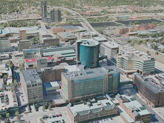 Grand Rapids City, USA (2021) 3D Model preview