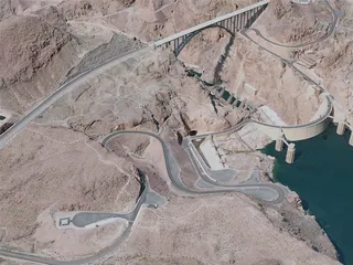 Hoover Dam, USA (2021) 3D Model preview