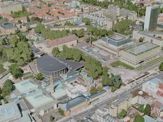 Karlsruhe City, Germany (2021) 3D Model preview