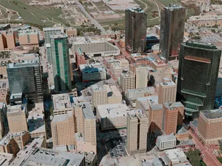 Fort Worth City, USA (2021) 3D Model preview