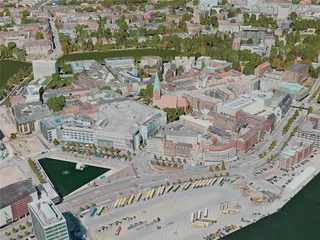 Kiel City, Germany (2021) 3D Model preview