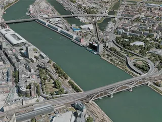 Mannheim City, Germany (2021) 3D Model preview