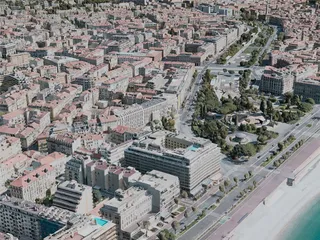 Nice City, France (2021) 3D Model preview