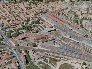 Nimes City, France (2021) 3D Model preview