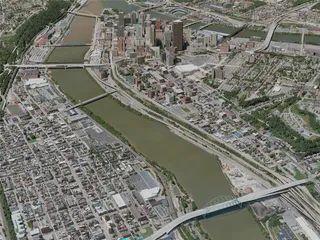 Pittsburgh City, USA (2021) 3D Model preview